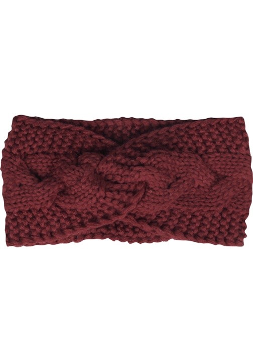 headwrap - knitted headwrap with cable knit pattern