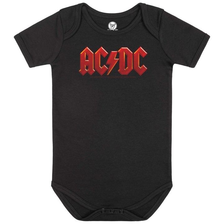 ACDC Logo Black Baby Body