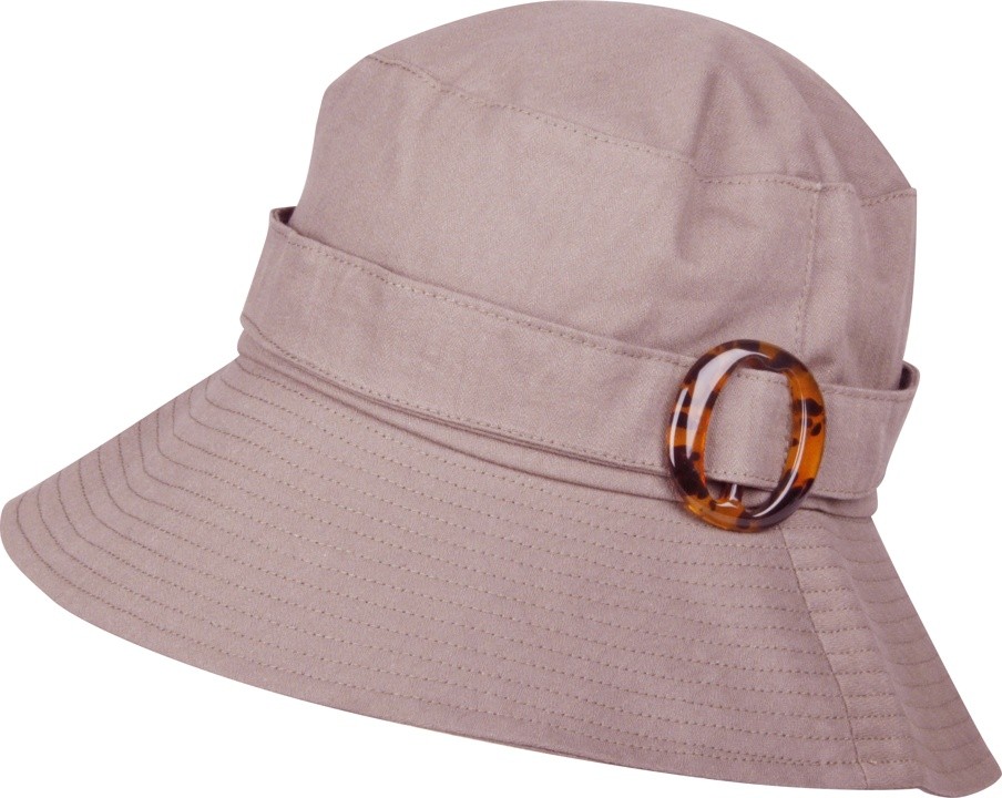 fisher hat - solid fisher hat with plastic detail; 100%CO